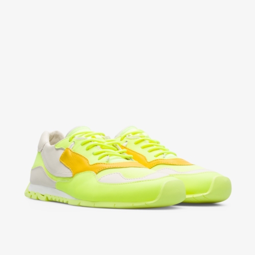 Camper Nothing Womens Sneakers US-58916 Neon Yellow Sale Clearance USA